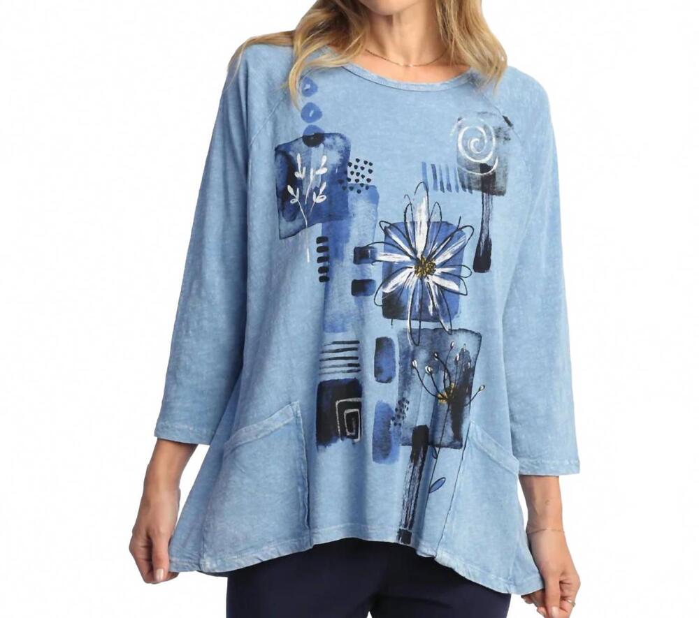 NEW JESS & JANE lily tunic in cornflower